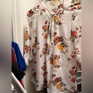 Wishful park white floral top